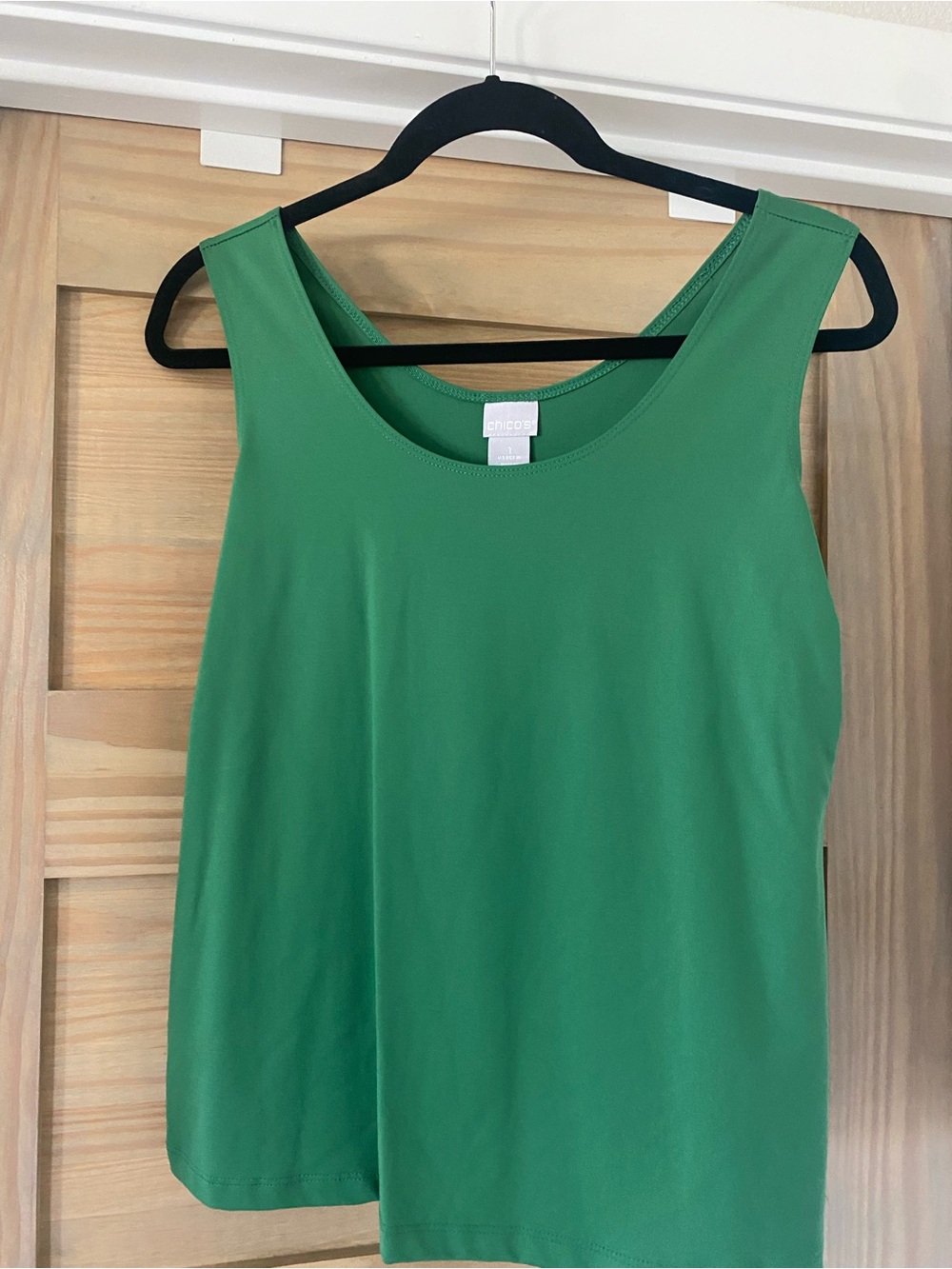 Chico's Emerald Green Scoop Neck Tank Top